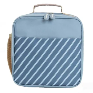 Monneka - Bolsa Térmica Rígida Stripes Blue Personalizável