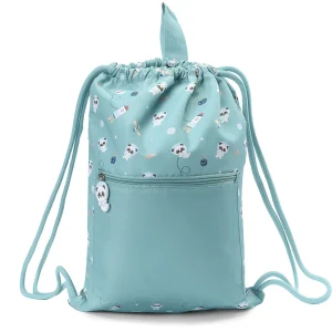 Tutete - Mochila Saco Impermeável Personalizável Pandas in Space