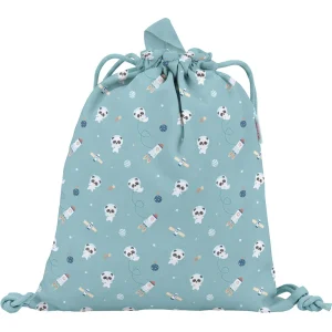 Tutete - Mochila Saco de Tecido Personalizável Pandas in Space