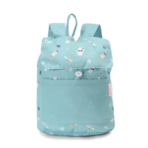 Tutete - Mochila Pequena de Tecido Personalizável Pandas in Space