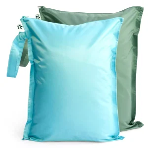 Tiny Twinkle Conjunto de 2 bolsas impermeáveis Azul e Verde
