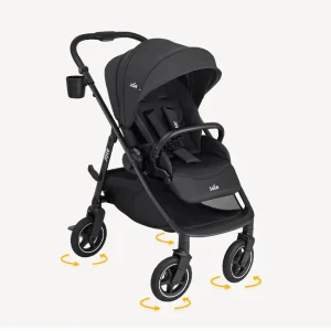 Joie DUO / TRIO carrinho de passeio compacto versadrift com alcofa RAVEN - até 22kg