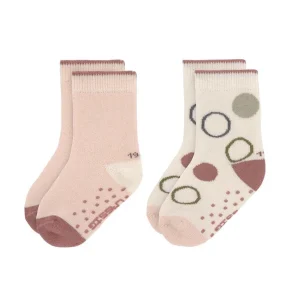 Lassig Meias antiderrapantes 2 pares Pink