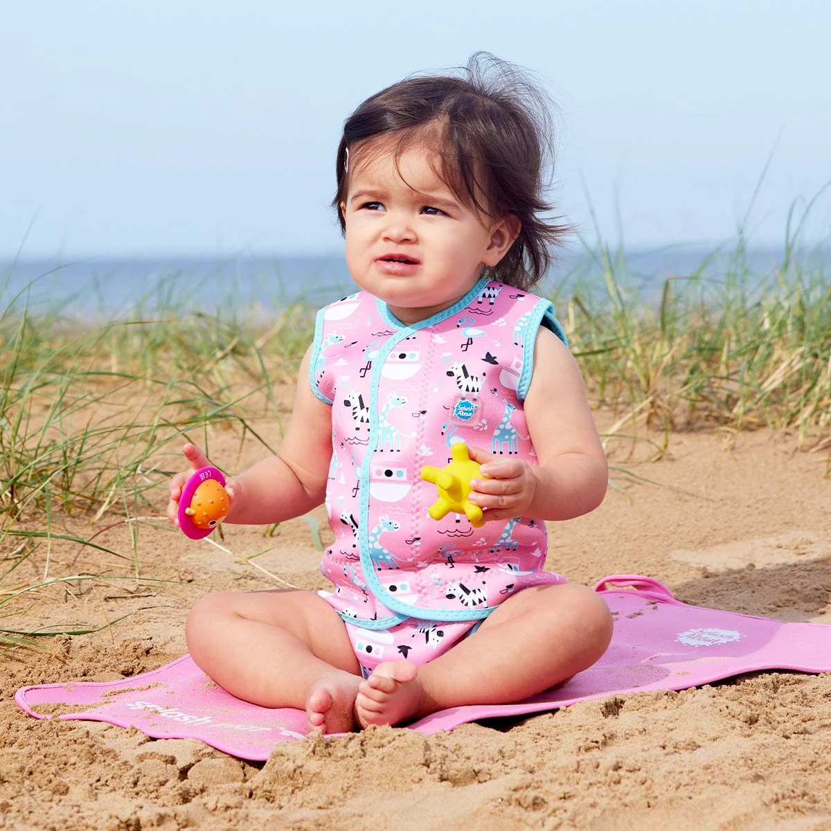 Splash About - Fato de praia/piscina térmico Baby Wrap™ Nina's Ark 6-18 meses - Image 3