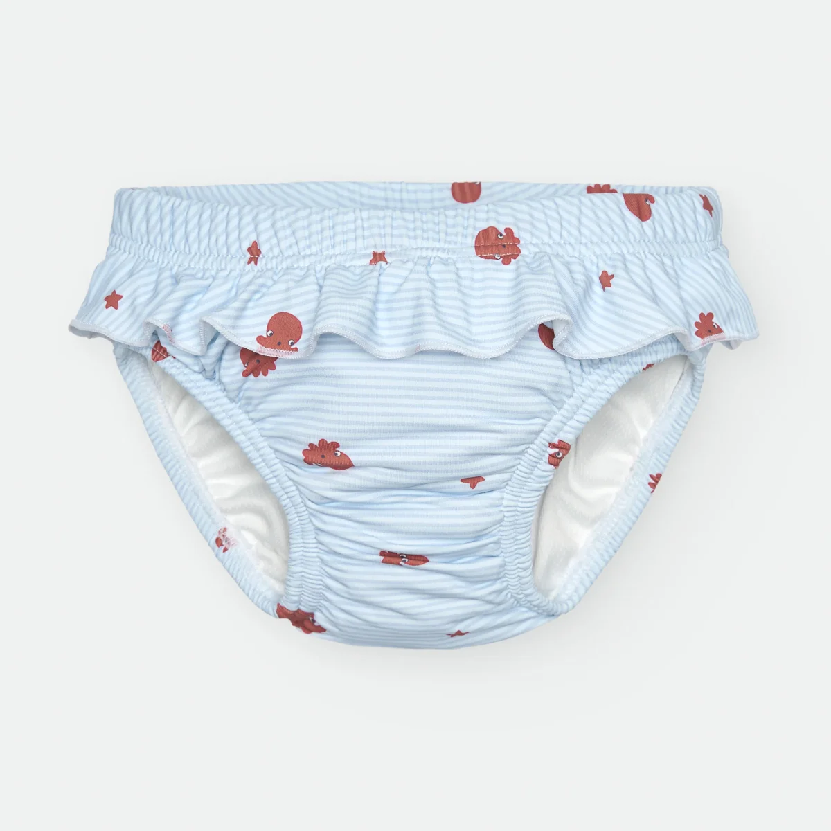 Waterlemon Cueca/Fralda de Praia - Piscina Azul com polvos - folhos - Image 2