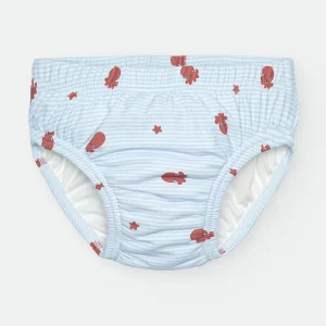 Waterlemon Cueca/Fralda de Praia - Piscina Azul com polvos