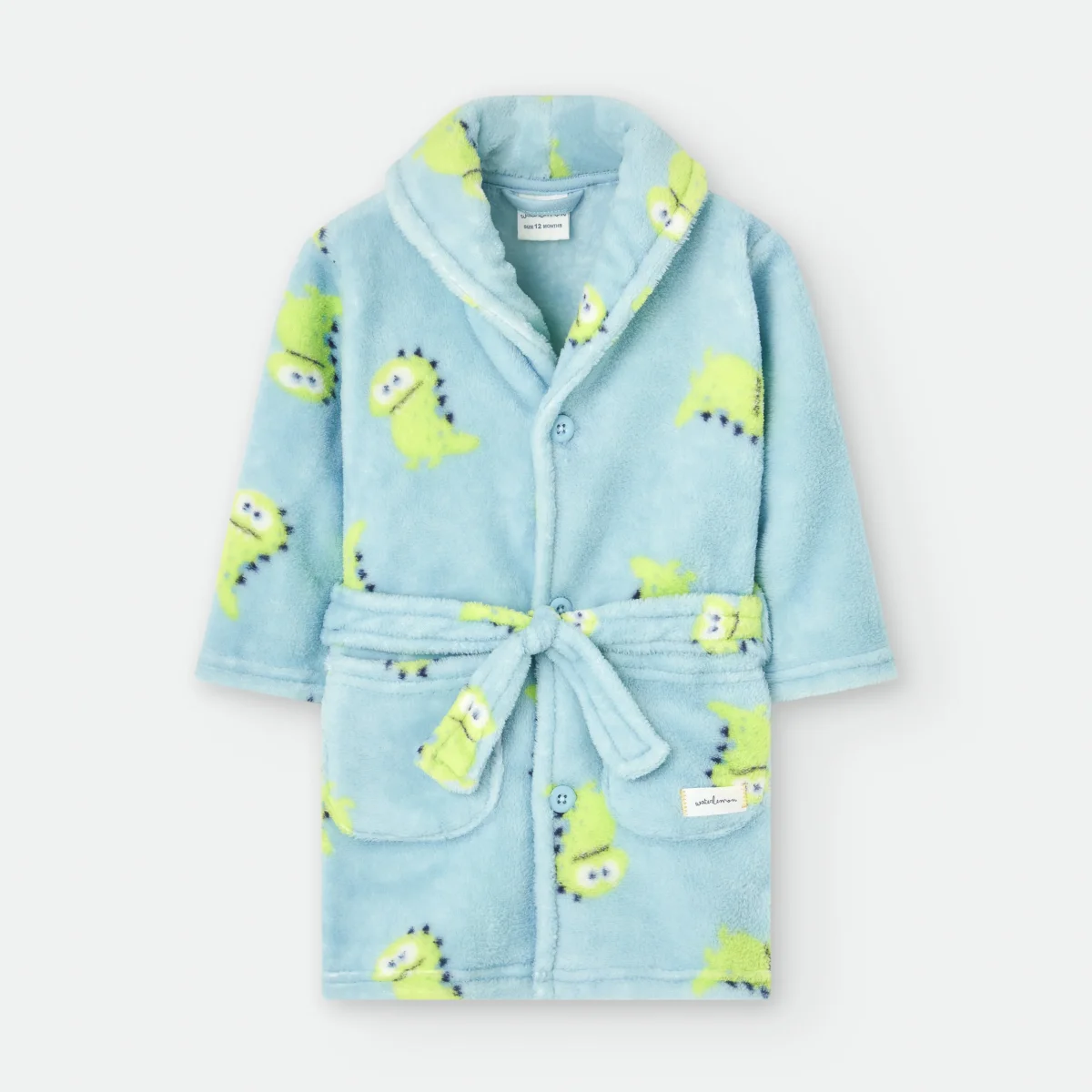 Waterlemon Robe Roupão Dinossauro Verde 12m a 6a - Image 2