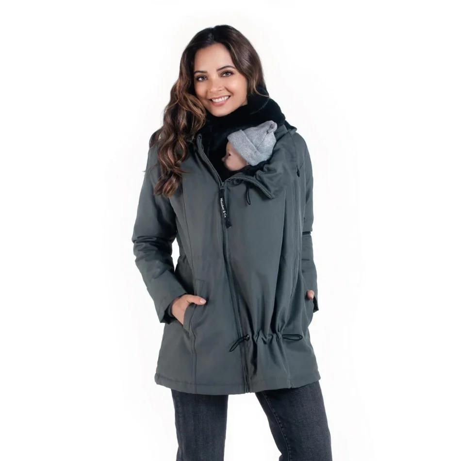 Wombat Casaco Babywearing Wallaby 2.0 Grey * por encomenda