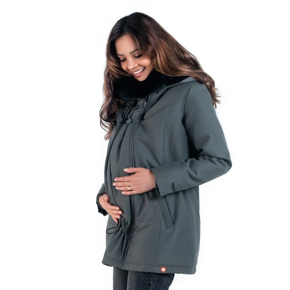 Wombat Casaco Babywearing Wallaby 2.0 Grey * por encomenda - Image 4